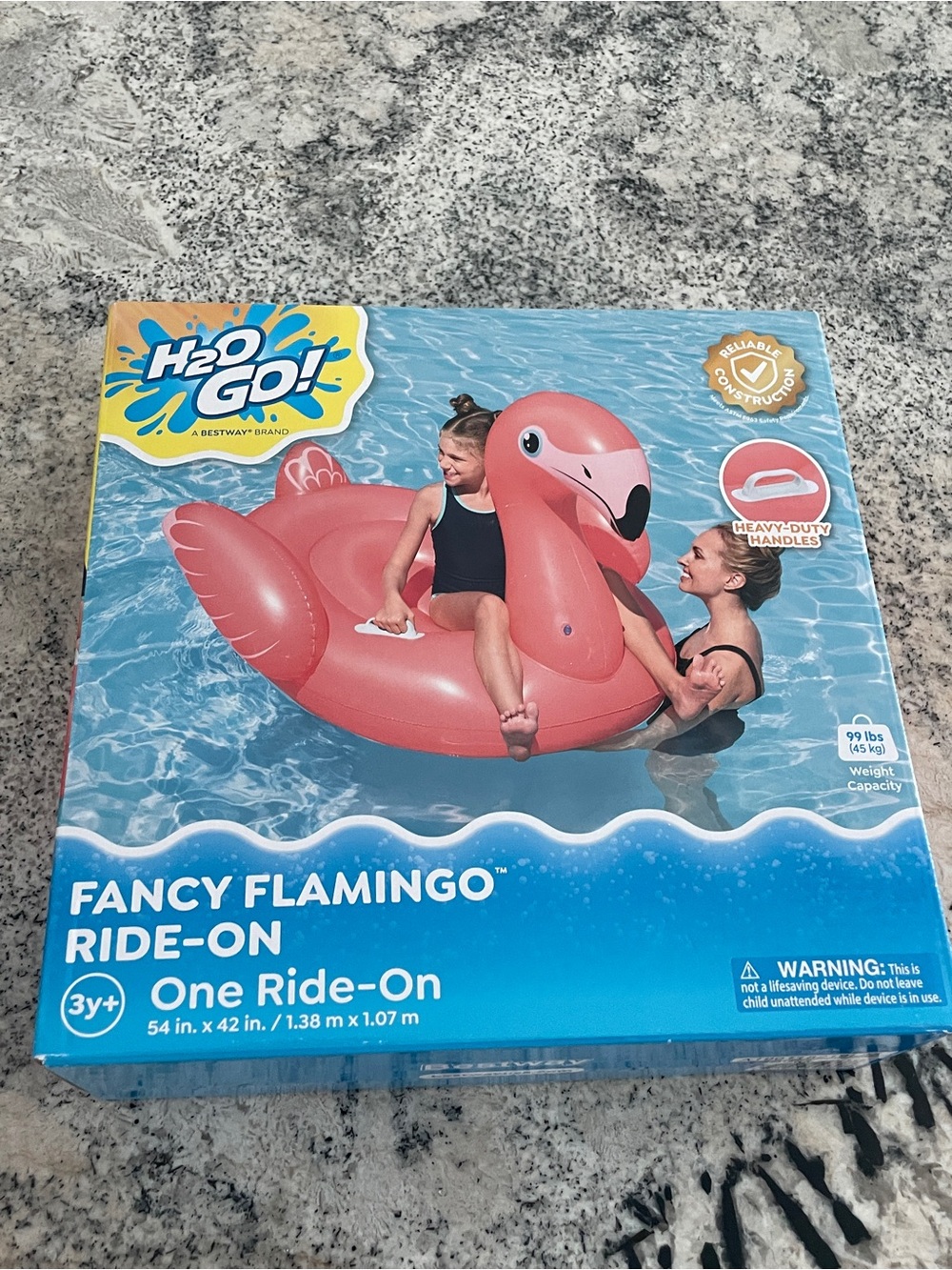 NIB H2O Go! Fancy Flamingo Ride-On – Pink Inflatable Pool Float